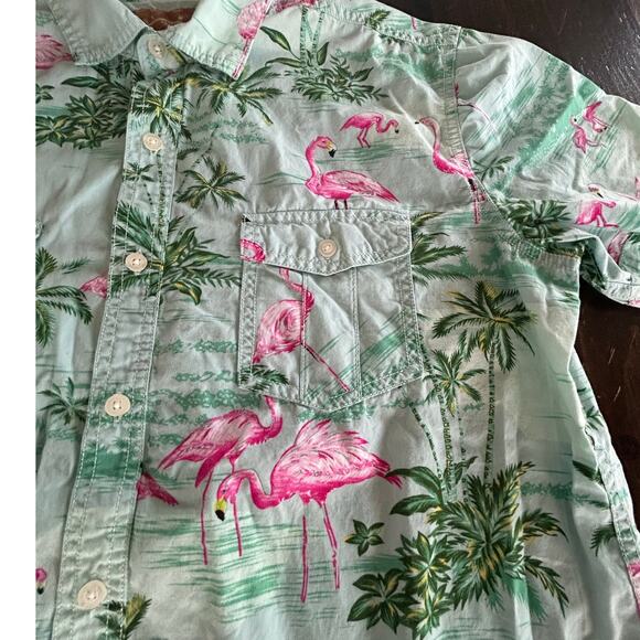 ⭐️ Red Camel Handcrafted Vintage Tropical Button Down Casual Shirt Mens Large - Picture 2 of 6